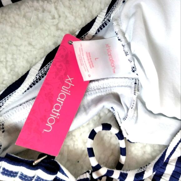 NWT Striped Bikini Bralette SzLarge - Picture 6 of 6